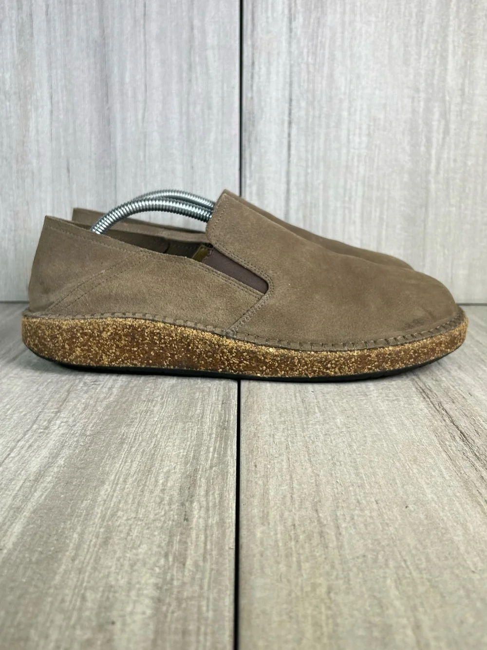 Birkenstock Callan Charcoal Taupe Leather Loafer Slip On Shoes Mens Size 10 43
